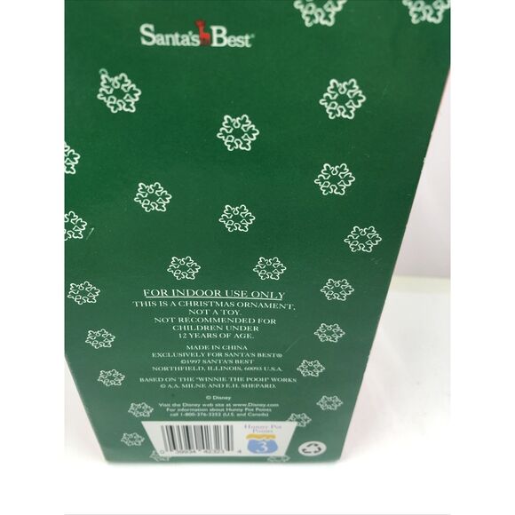 TIGGER Blown Glass Christmas Ornament European Style POOH Santa’s Best DISNEY - Picture 8 of 10